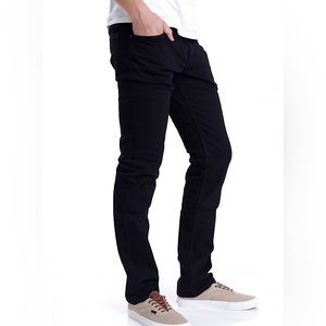 VANS 🖤mens overdye black v16 slim jeans NWOT